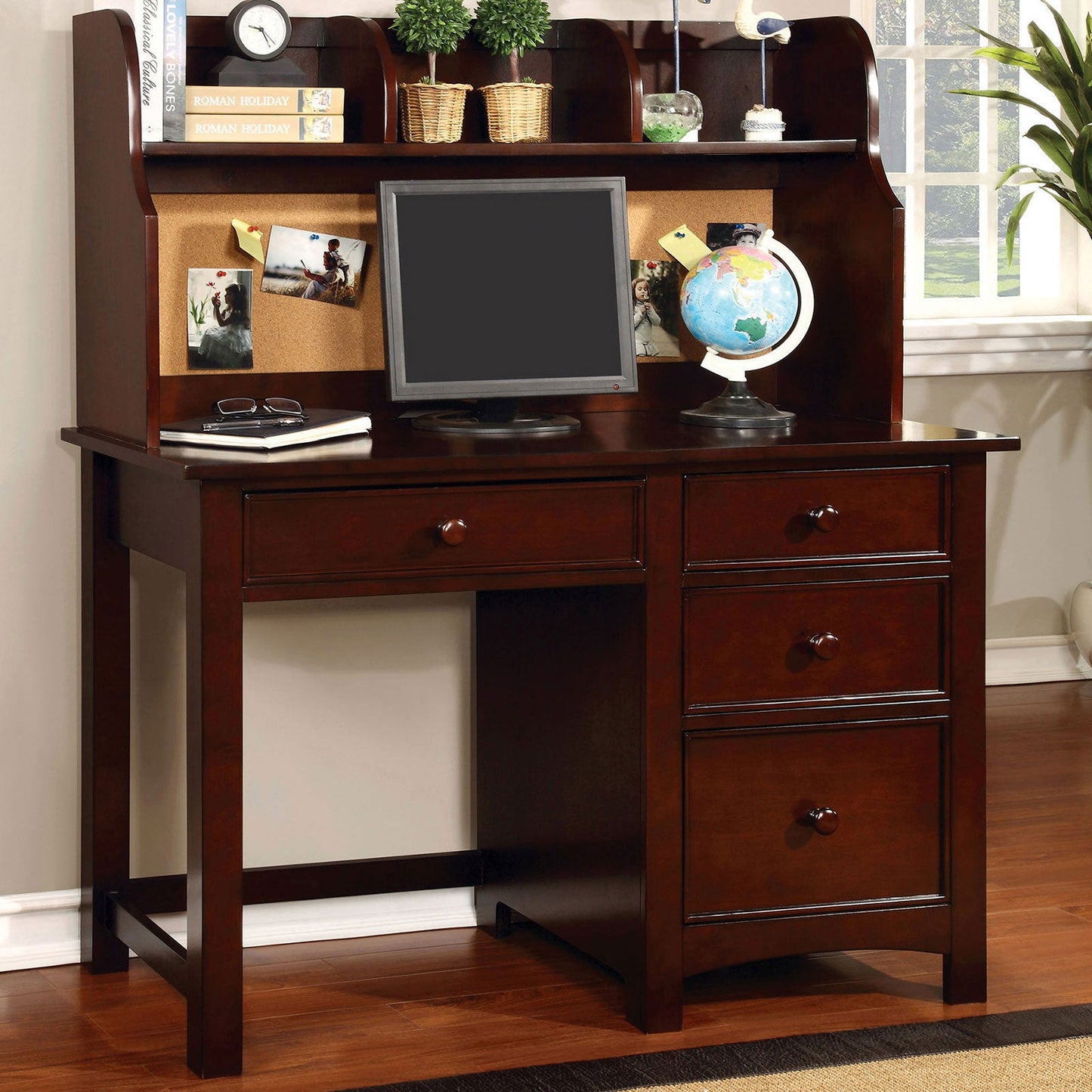 Omnus Cherry Desk - ATL FURNITURE