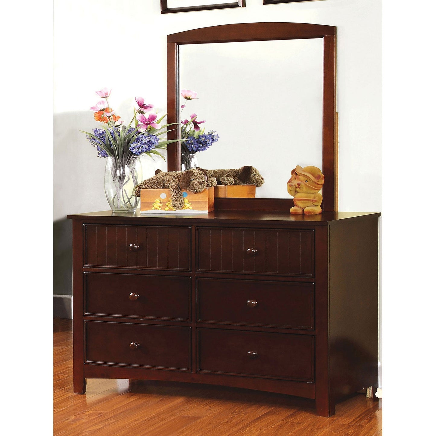 Corry Dark Walnut Dresser - ATL FURNITURE