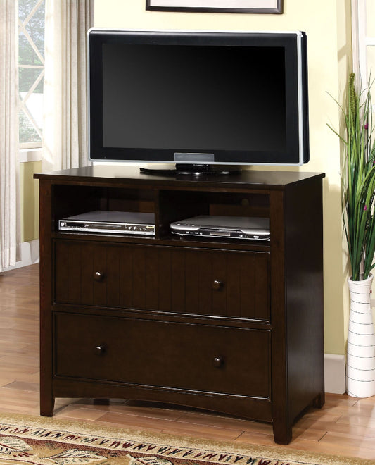 Corry Dark Walnut Media Chest - ATL FURNITURE