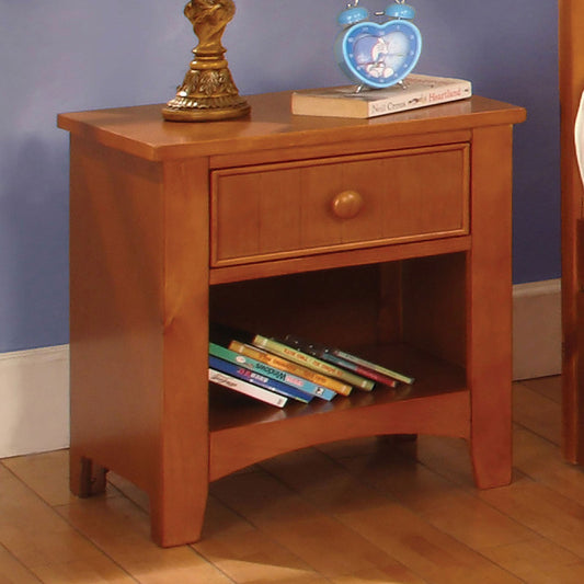 Omnus Oak Night Stand - ATL FURNITURE