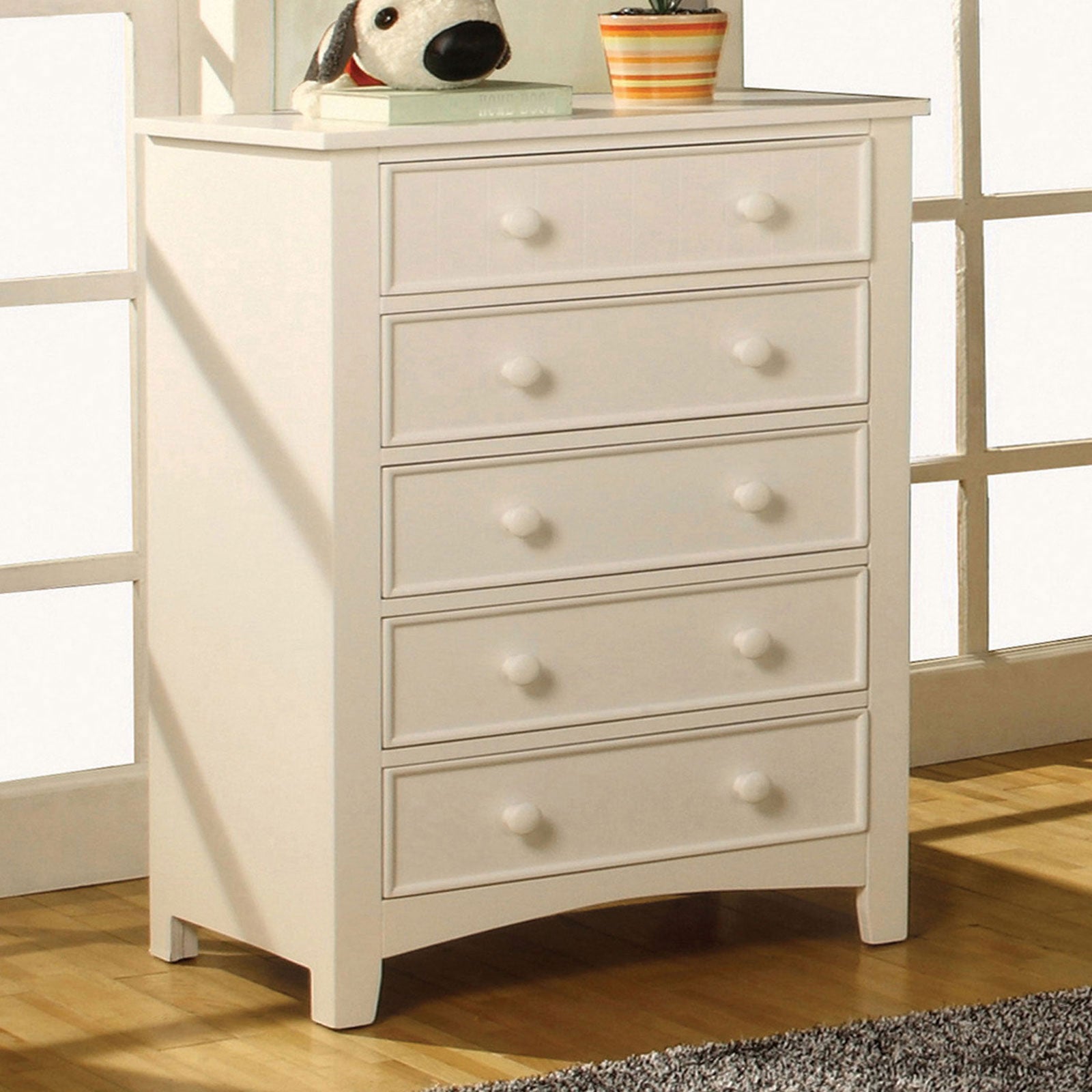 Corry White Chest - ATL FURNITURE