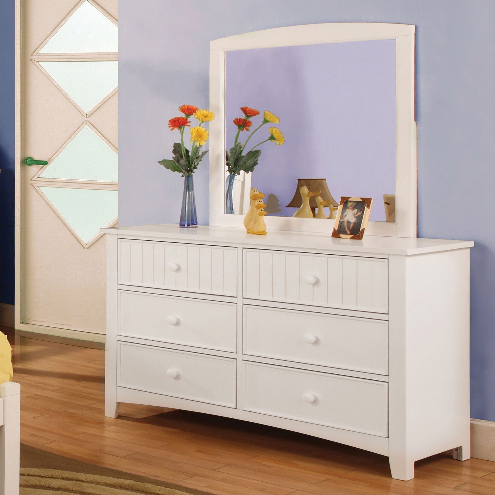 Corry White Dresser - ATL FURNITURE