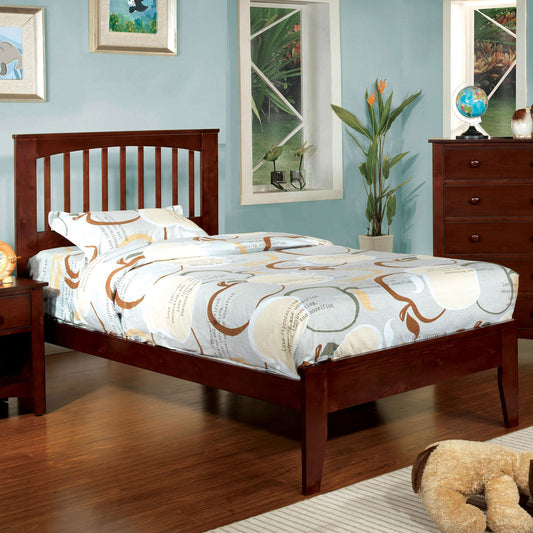 Pine Brook Cherry Twin Bed - ATL FURNITURE