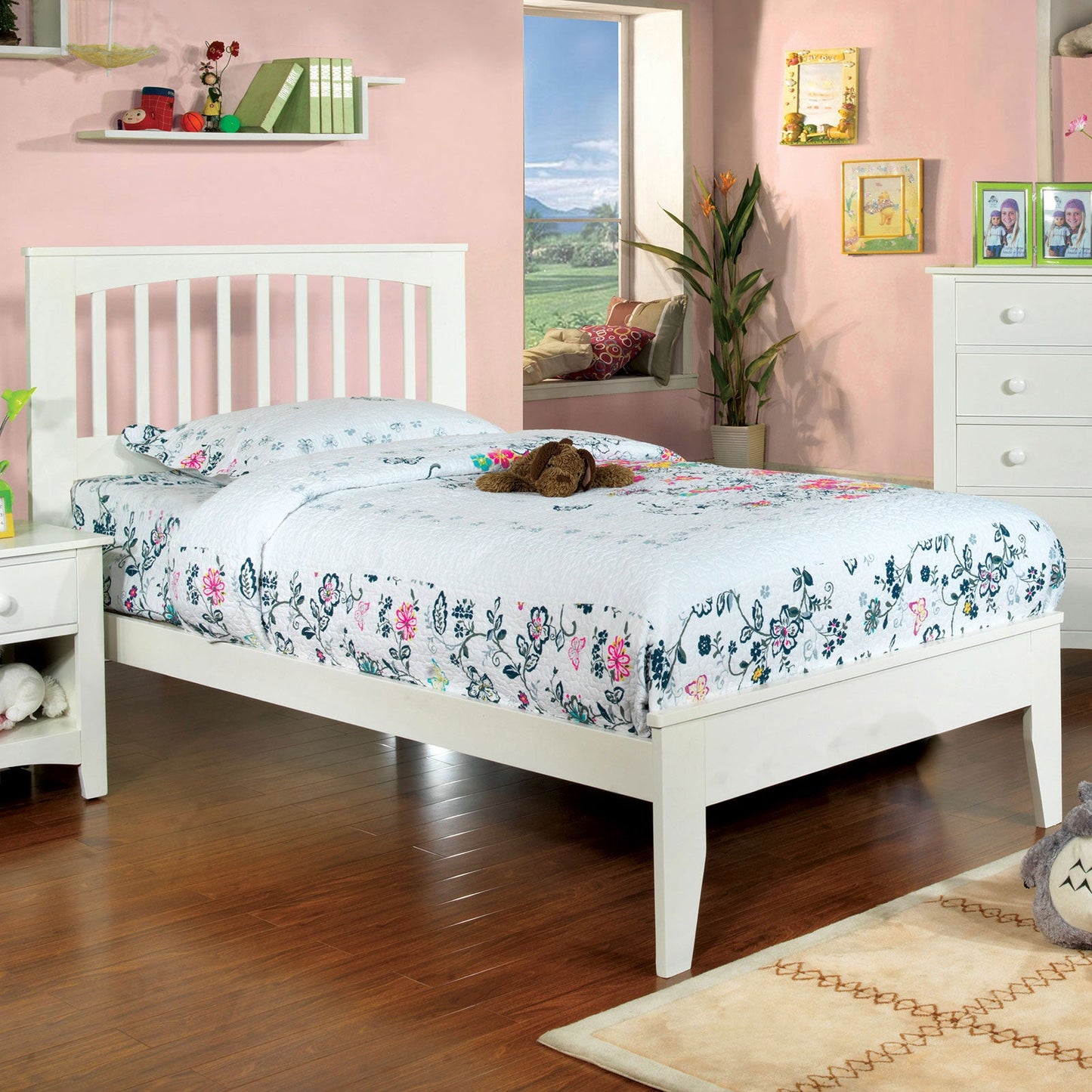 Pine Brook White Full Bed - ATL FURNITURE