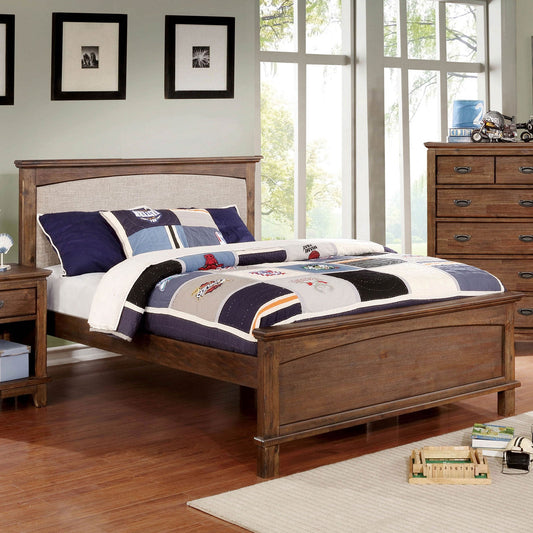 Colin Dark Oak Twin Bed - ATL FURNITURE