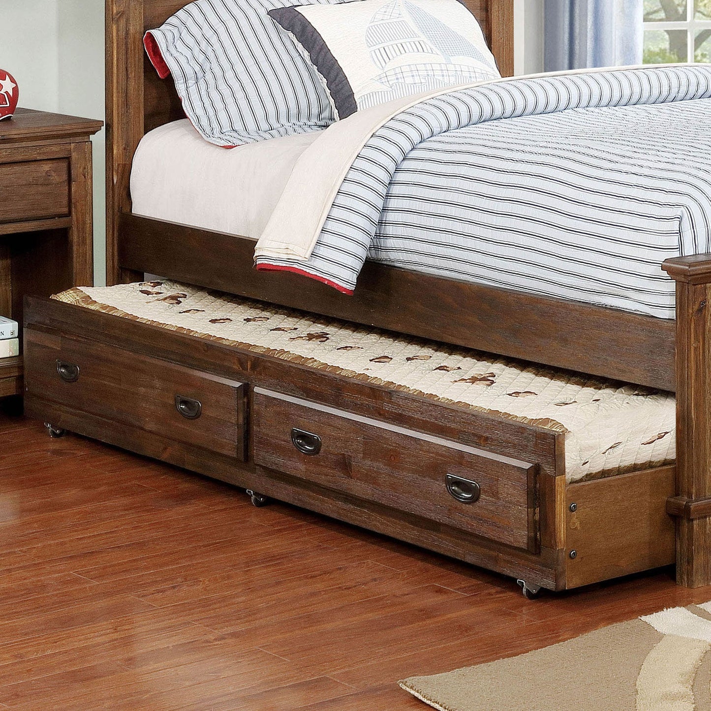 Colin Dark Oak Trundle - ATL FURNITURE
