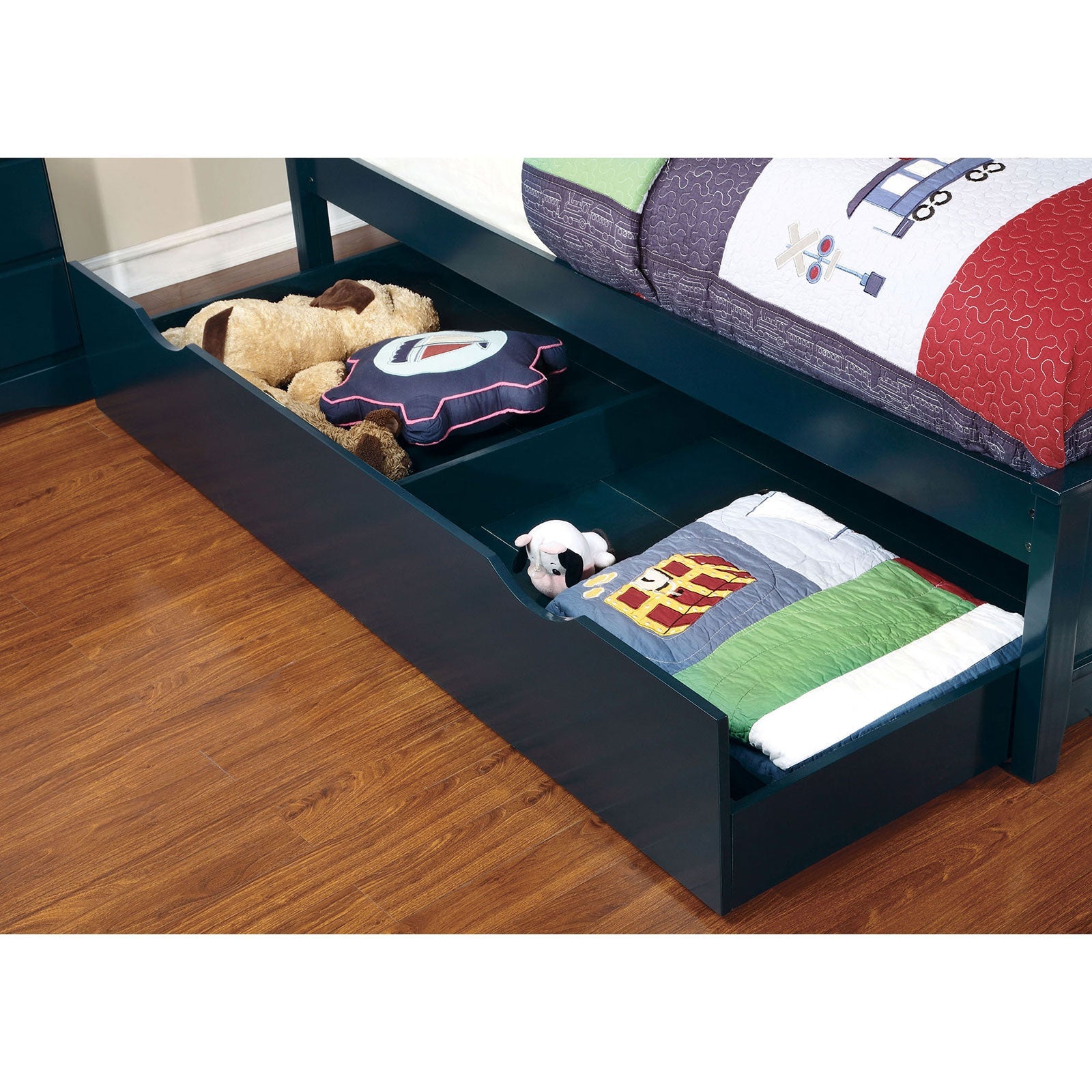 PRISMO Blue Trundle - ATL FURNITURE