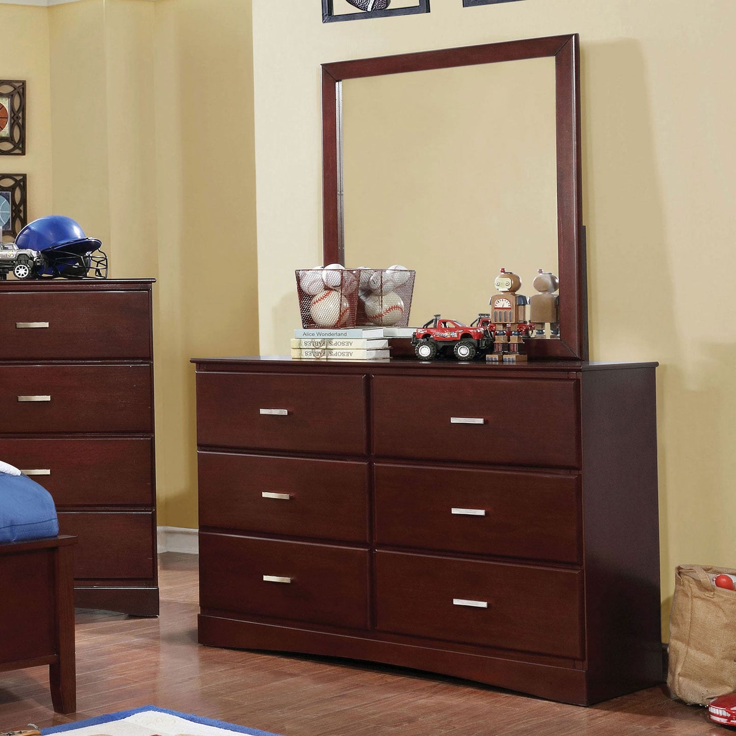 Prismo Cherry Dresser - ATL FURNITURE