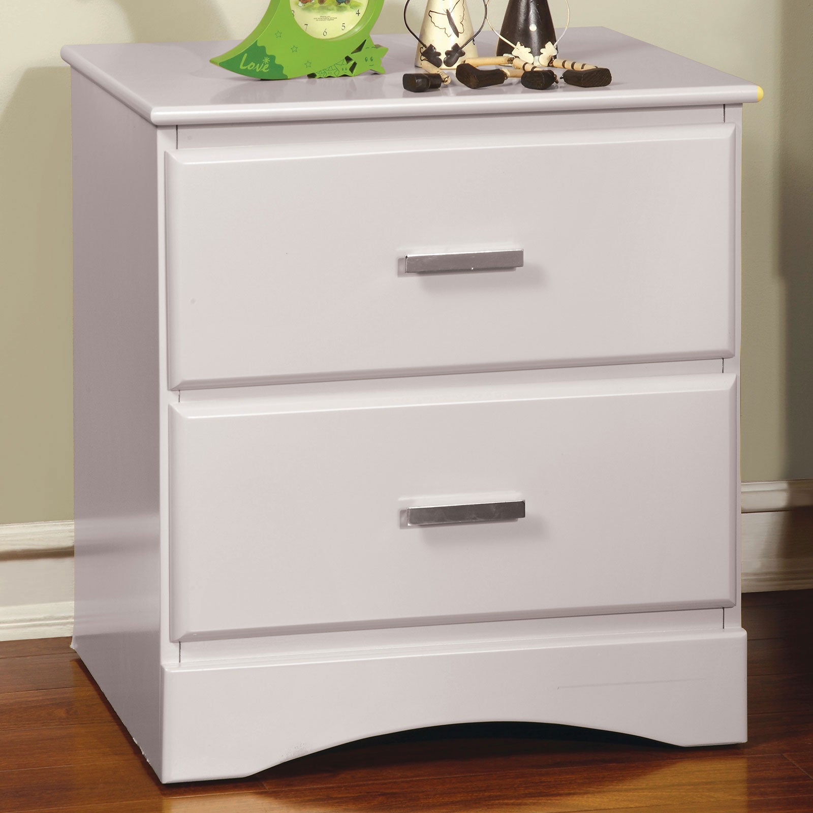 PRISMO White Night Stand - ATL FURNITURE