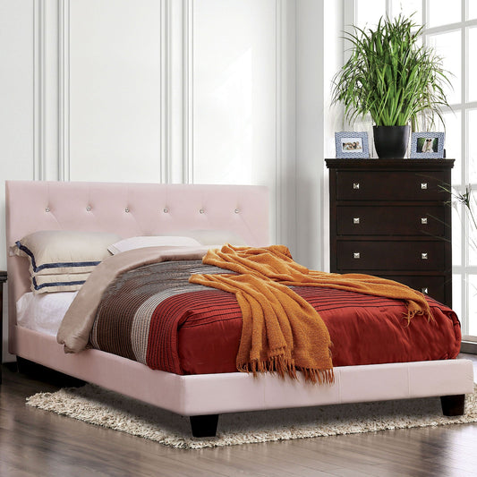 Velen Blush Pink Full Bed - ATL FURNITURE
