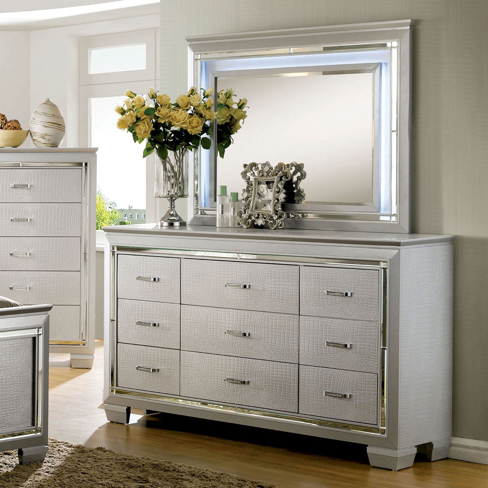BELLANOVA Silver Dresser - ATL FURNITURE