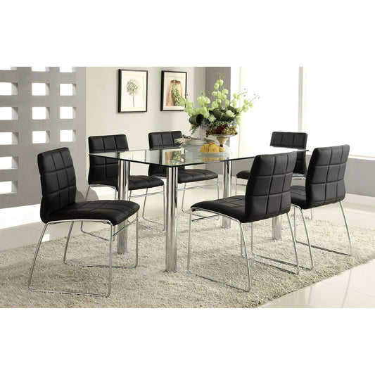 Oahu Chrome Dining Table - ATL FURNITURE