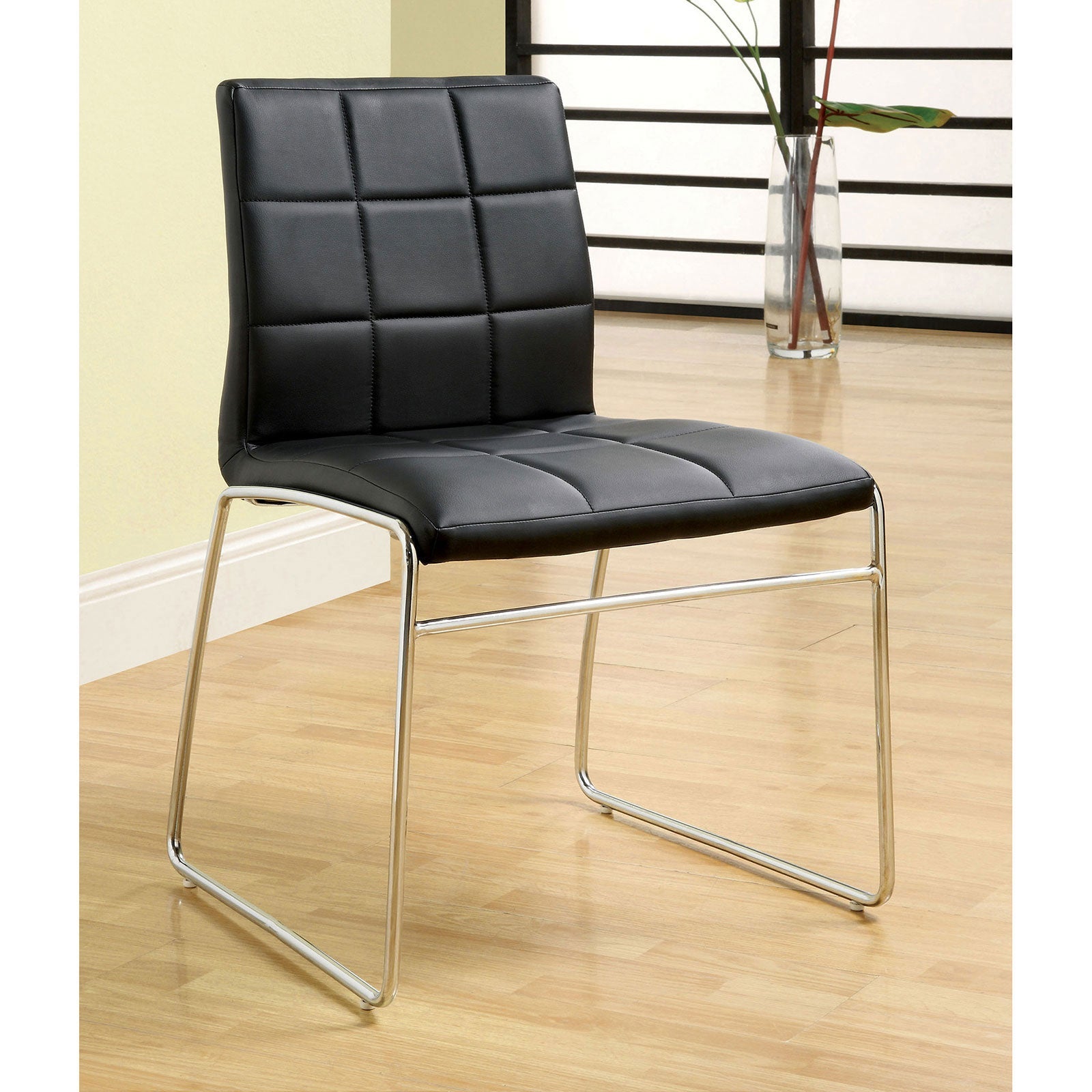 Oahu Black Side Chair - ATL FURNITURE