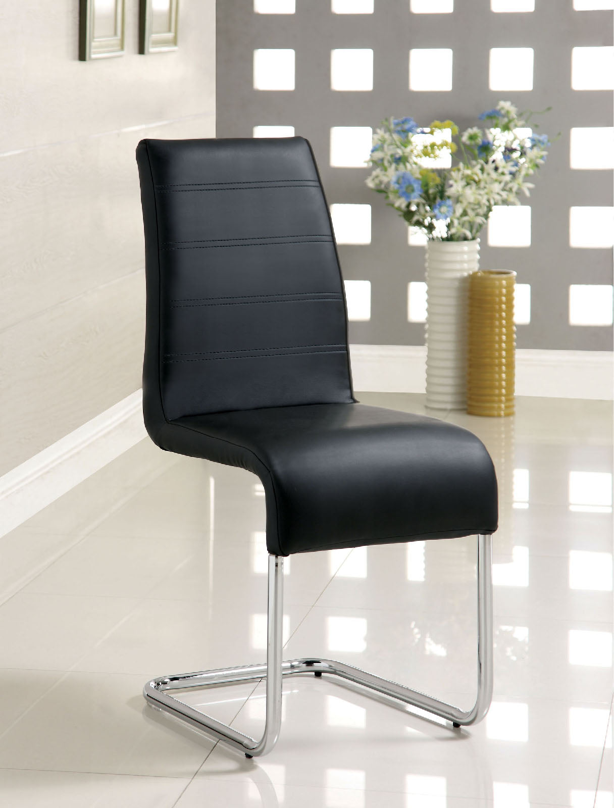 Mauna Black Side Chair - ATL FURNITURE