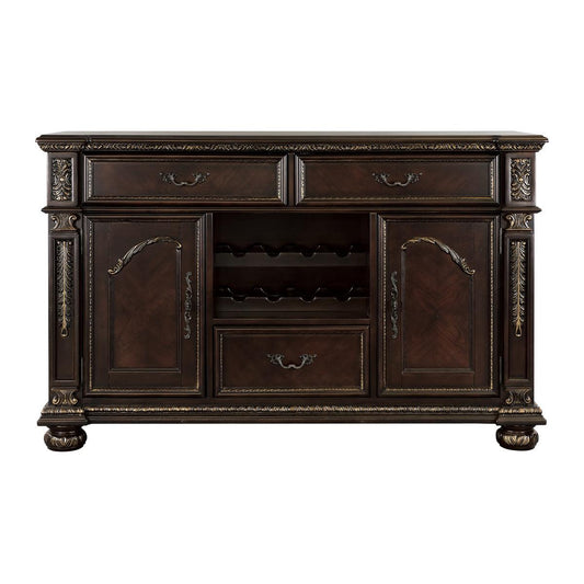 Catalonia Server In Dark Cherry By Homelegance Furniture - ATL FURNITURE