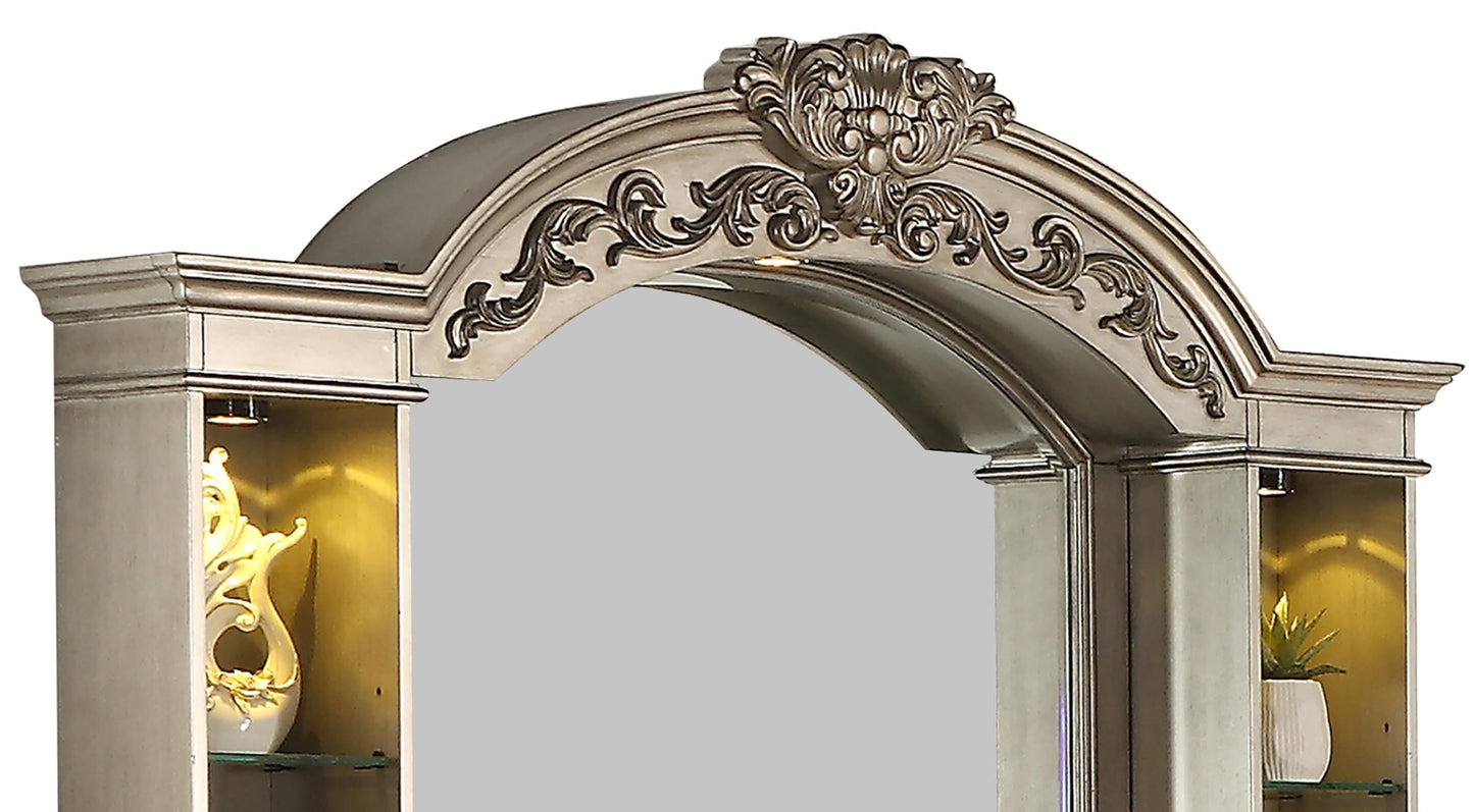 Platinum Traditional Style Mirror in Gold finish Wood - ATL FURNITURE