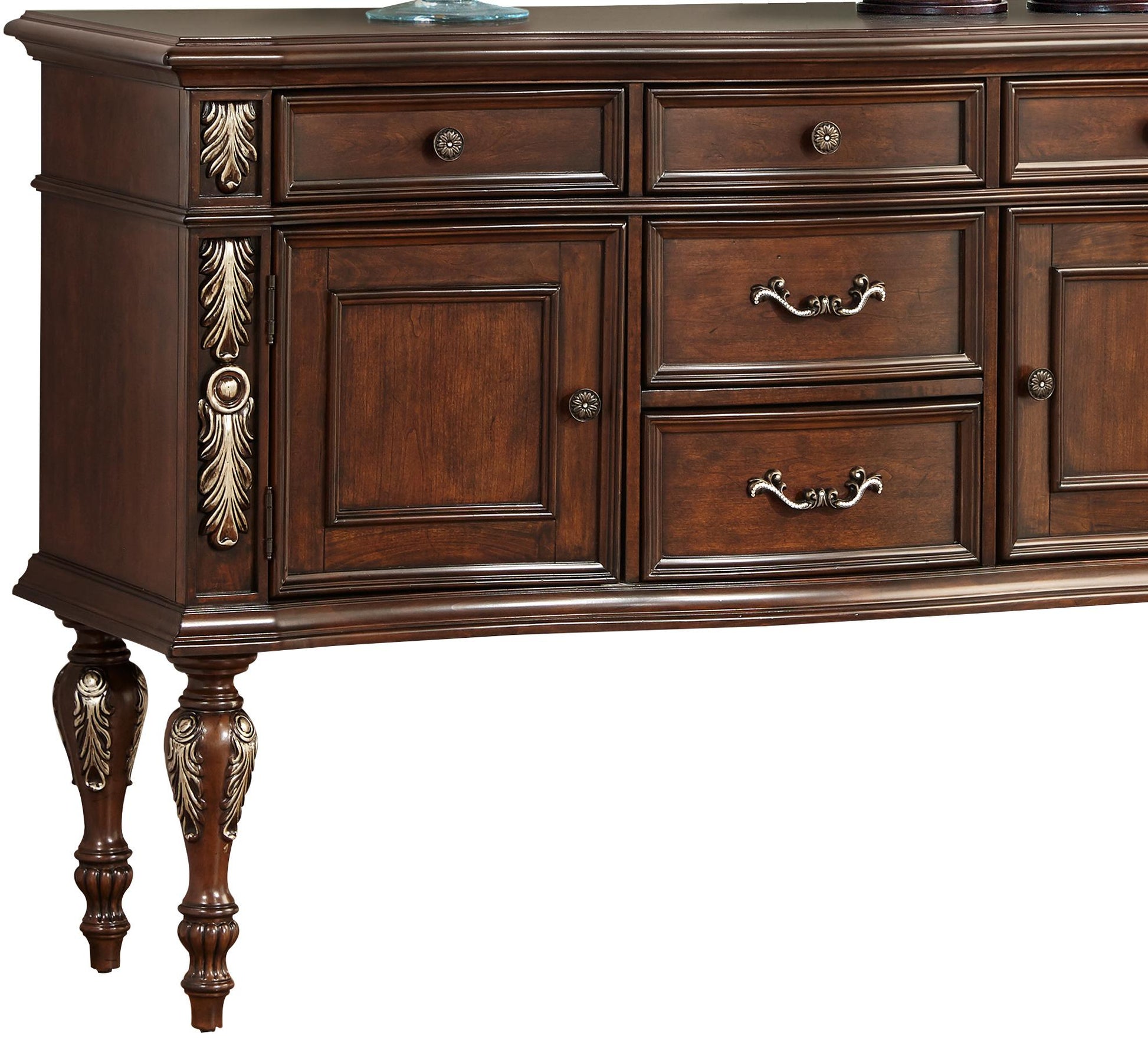 Rosanna Traditional Style Dining Server in Cherry finish Wood - ATL FURNITURE