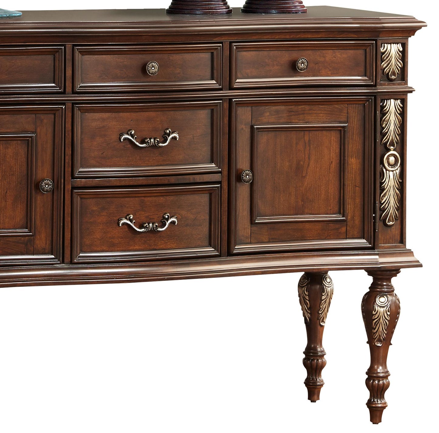 Rosanna Traditional Style Dining Server in Cherry finish Wood - ATL FURNITURE