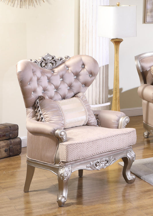 Daisy Traditional Style Chair in Pearl finish Wood - ATL FURNITURE