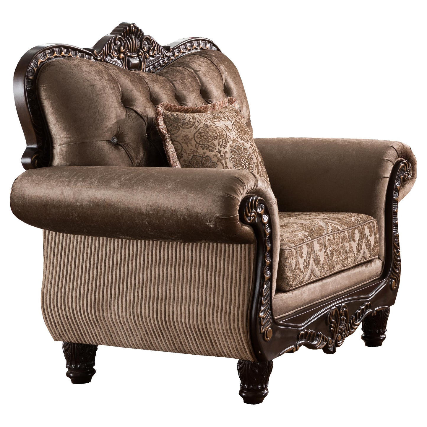 Giana Traditional Style Chair in Cherry finish Wood - ATL FURNITURE