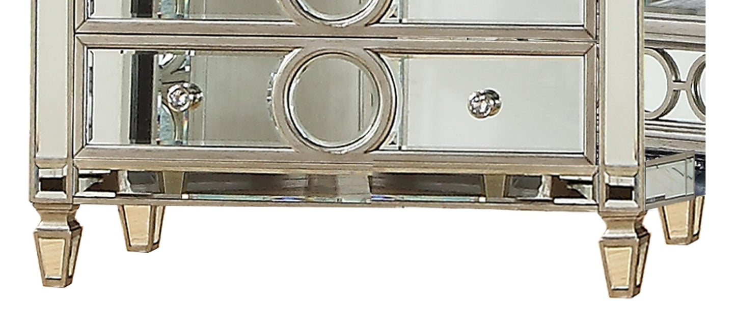 Brooklyn Contemporary Style Chest in Silver finish Wood - ATL FURNITURE