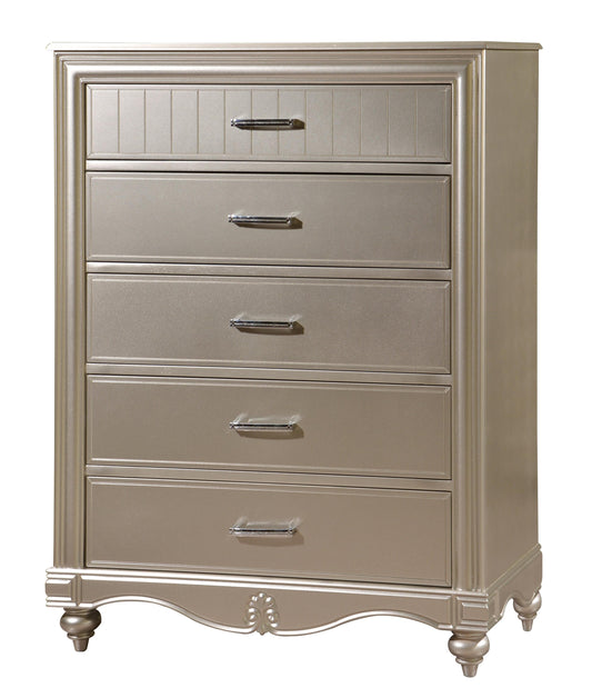 Faisal Transitional Style Chest in Champagne finish Wood - ATL FURNITURE