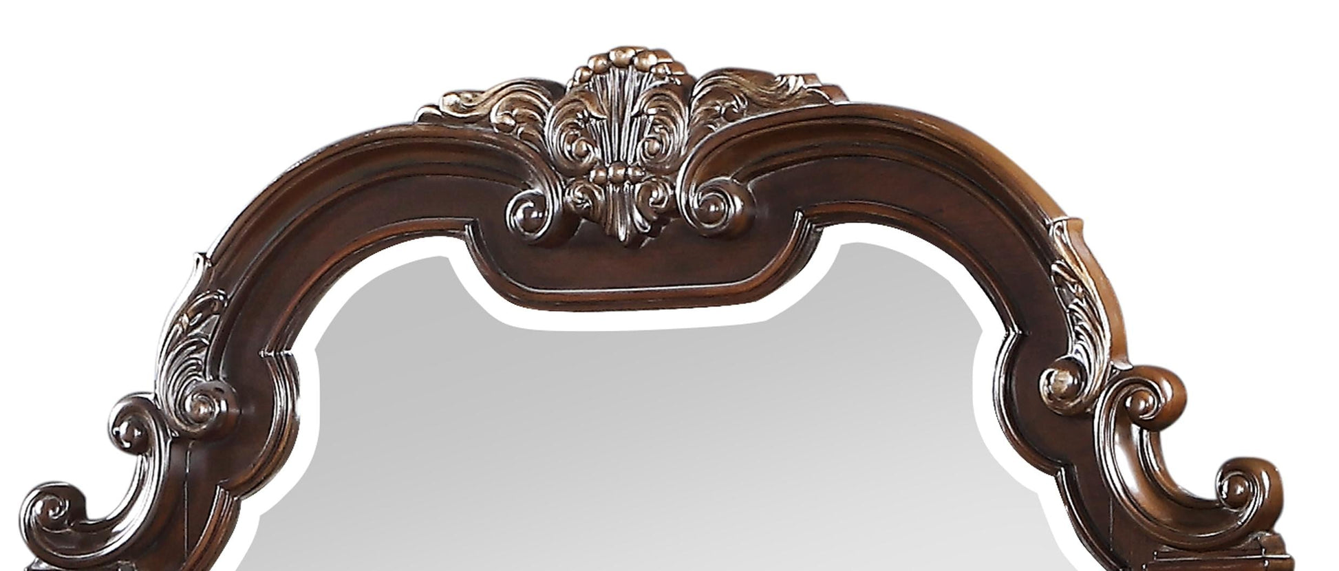 Destiny Traditional Style Mirror in Cherry finish Wood - ATL FURNITURE