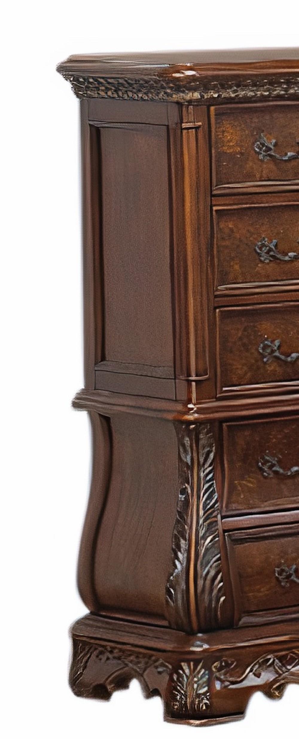 Cleopatra Traditional Style Chest in Cherry finish Wood - ATL FURNITURE