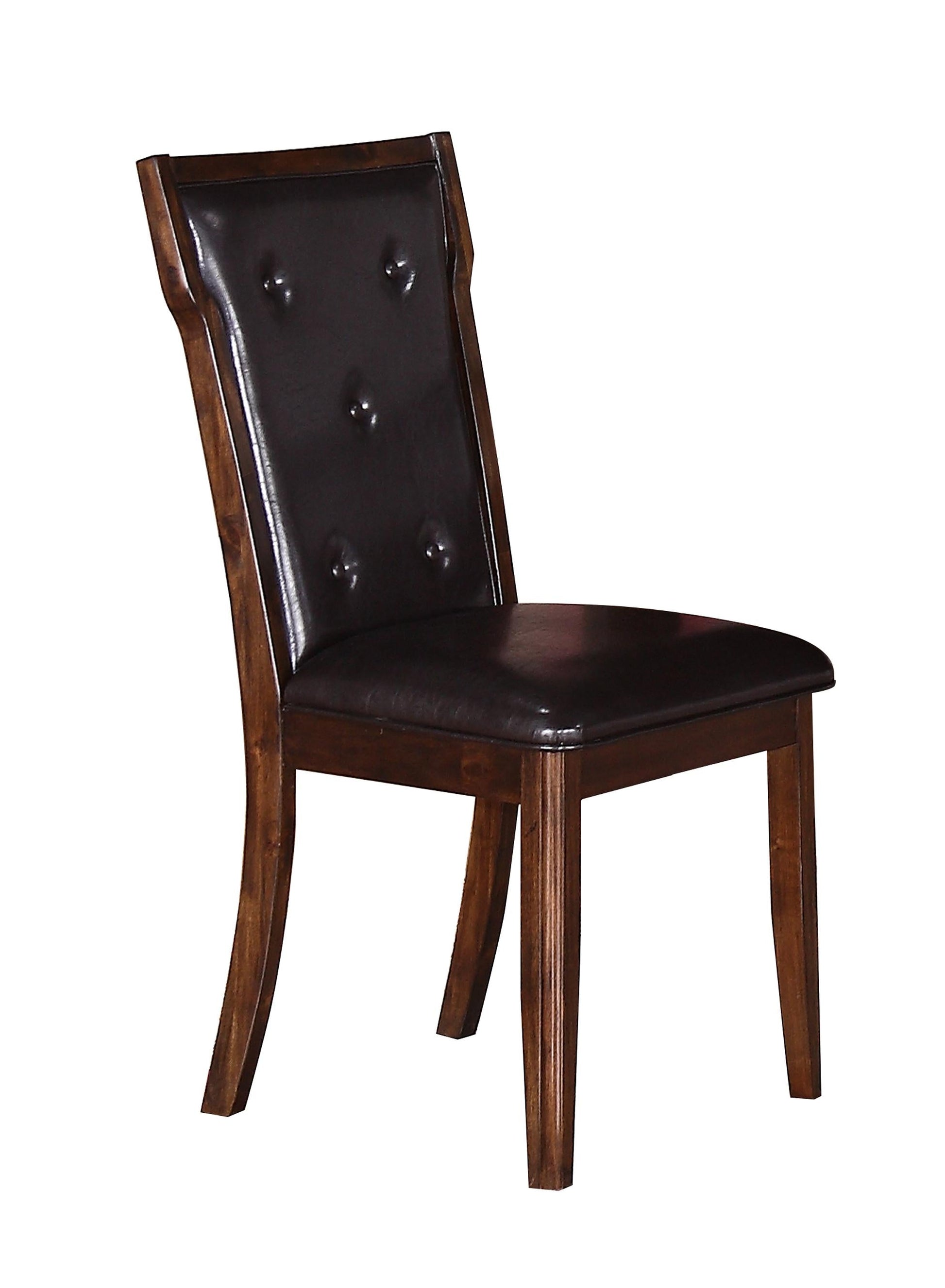 Pam Transitional Style Dining Chair in Espresso finish Wood - ATL FURNITURE