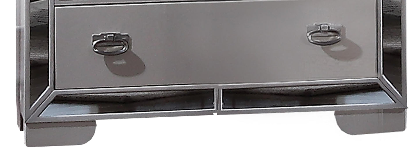 Gloria Contemporary Style Chest in White finish Wood - ATL FURNITURE