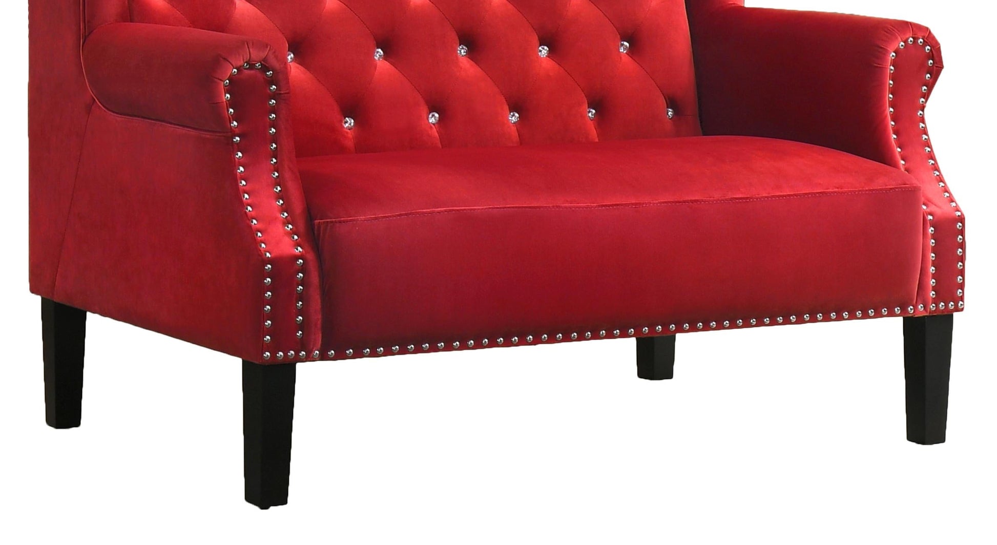 Lexi Transitional Style Red Accent Chair - ATL FURNITURE