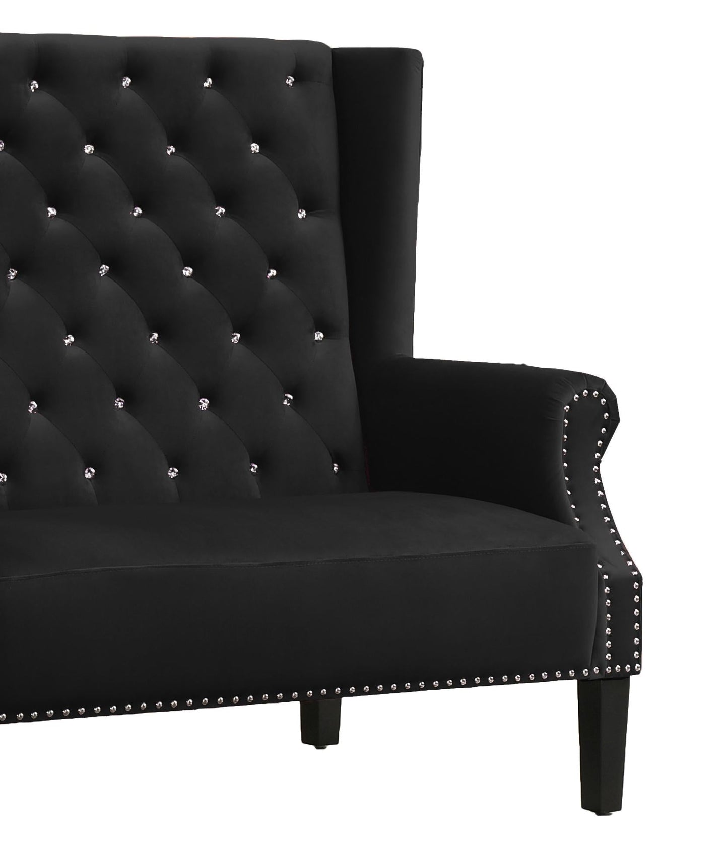 Lexi Transitional Style Black Accent Chair - ATL FURNITURE