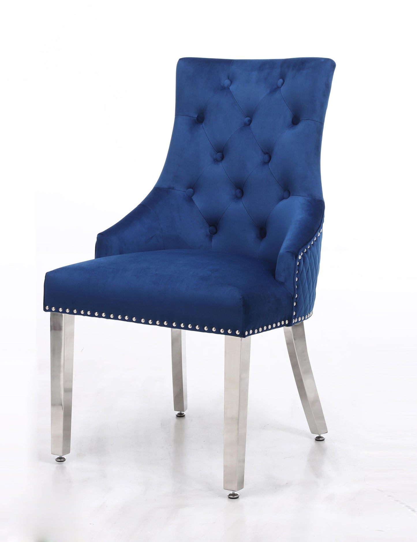 Leo Transitional Style Blue Accent Chair - ATL FURNITURE