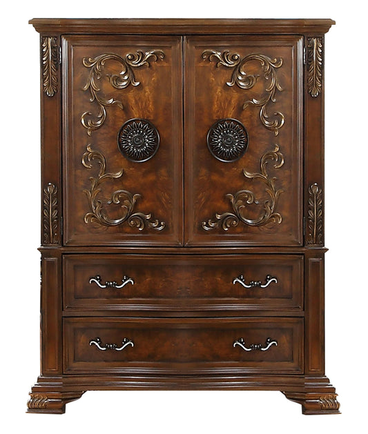 Santa Monica Traditional Style Chest in Cherry finish Wood - ATL FURNITURE