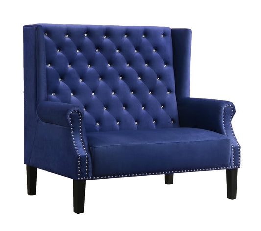 Lexi Transitional Style Blue Accent Chair - ATL FURNITURE