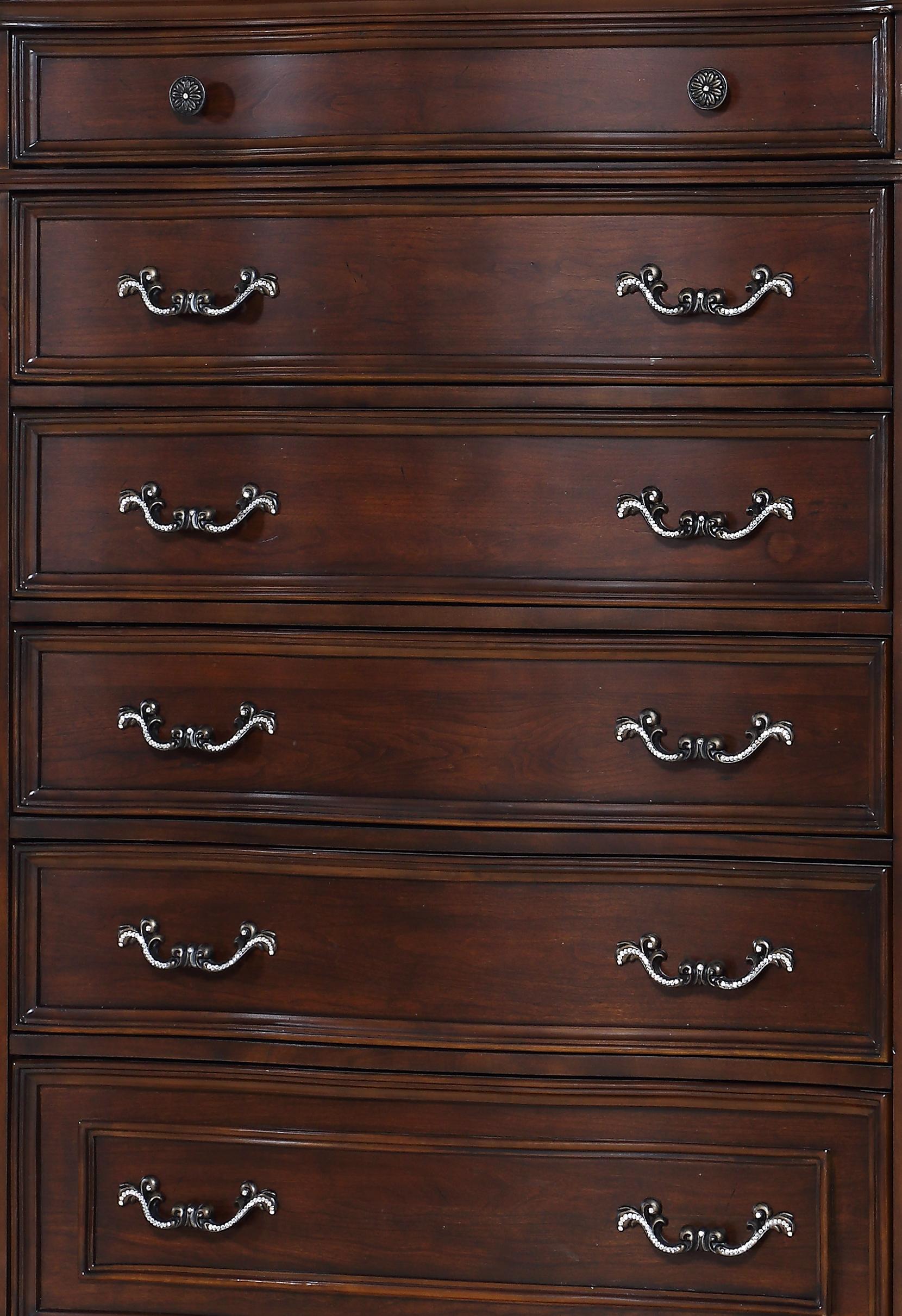 Rosanna Traditional Style Chest in Cherry finish Wood - ATL FURNITURE