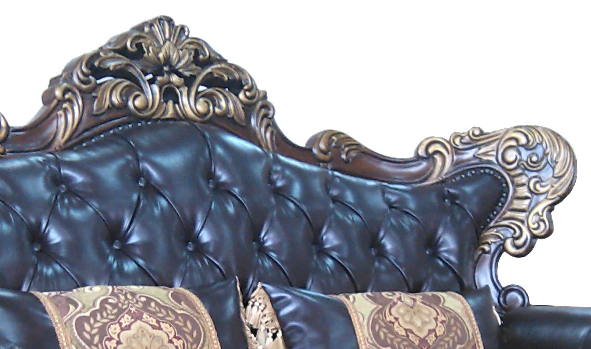 Britney Traditional Style Loveseat in Cherry finish Wood - ATL FURNITURE