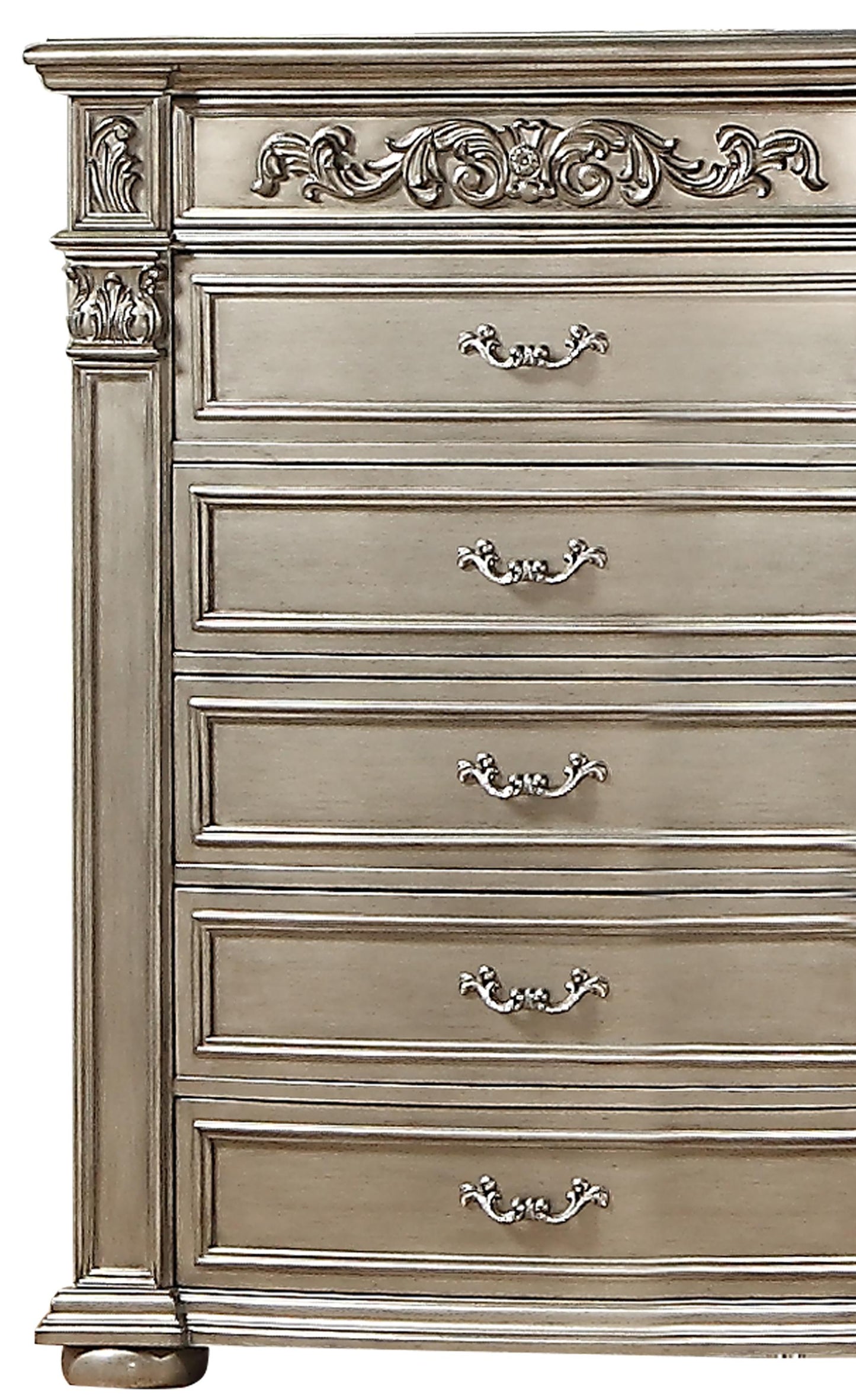 Platinum Traditional Style Chest in Gold finish Wood - ATL FURNITURE