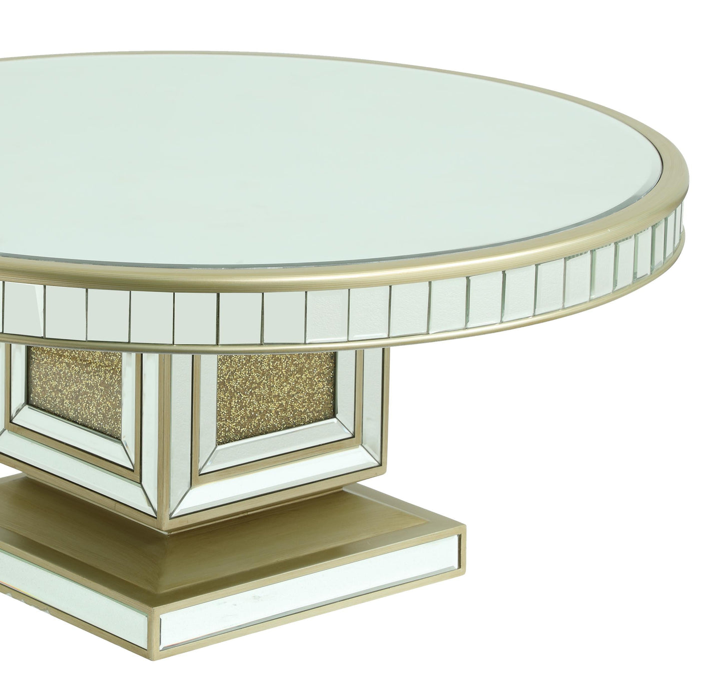 Harlow Modern Style Glass Coffee Table with Gold fiinish - ATL FURNITURE