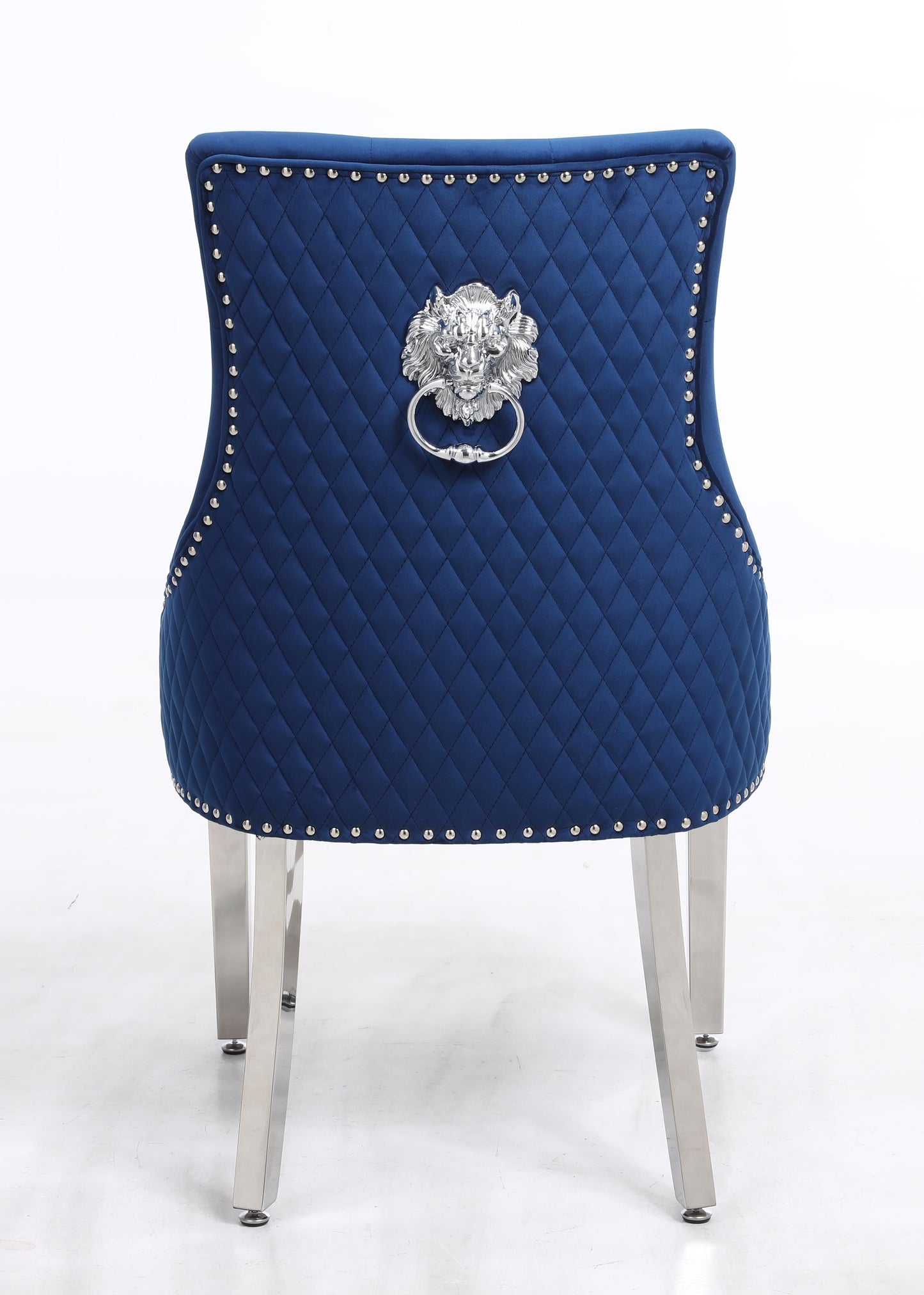 Leo Transitional Style Blue Accent Chair - ATL FURNITURE