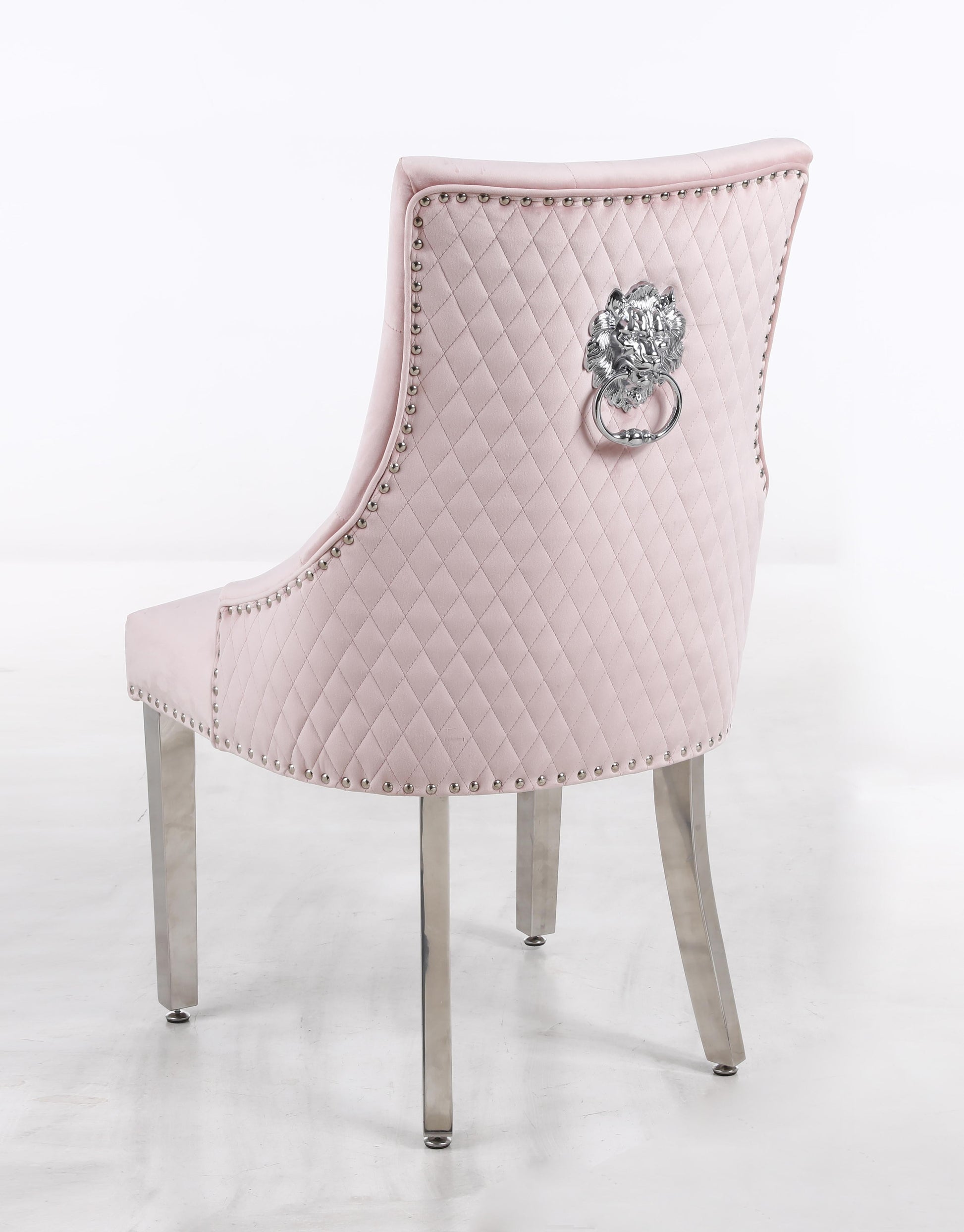 Leo Transitional Style Pink Accent Chair - ATL FURNITURE