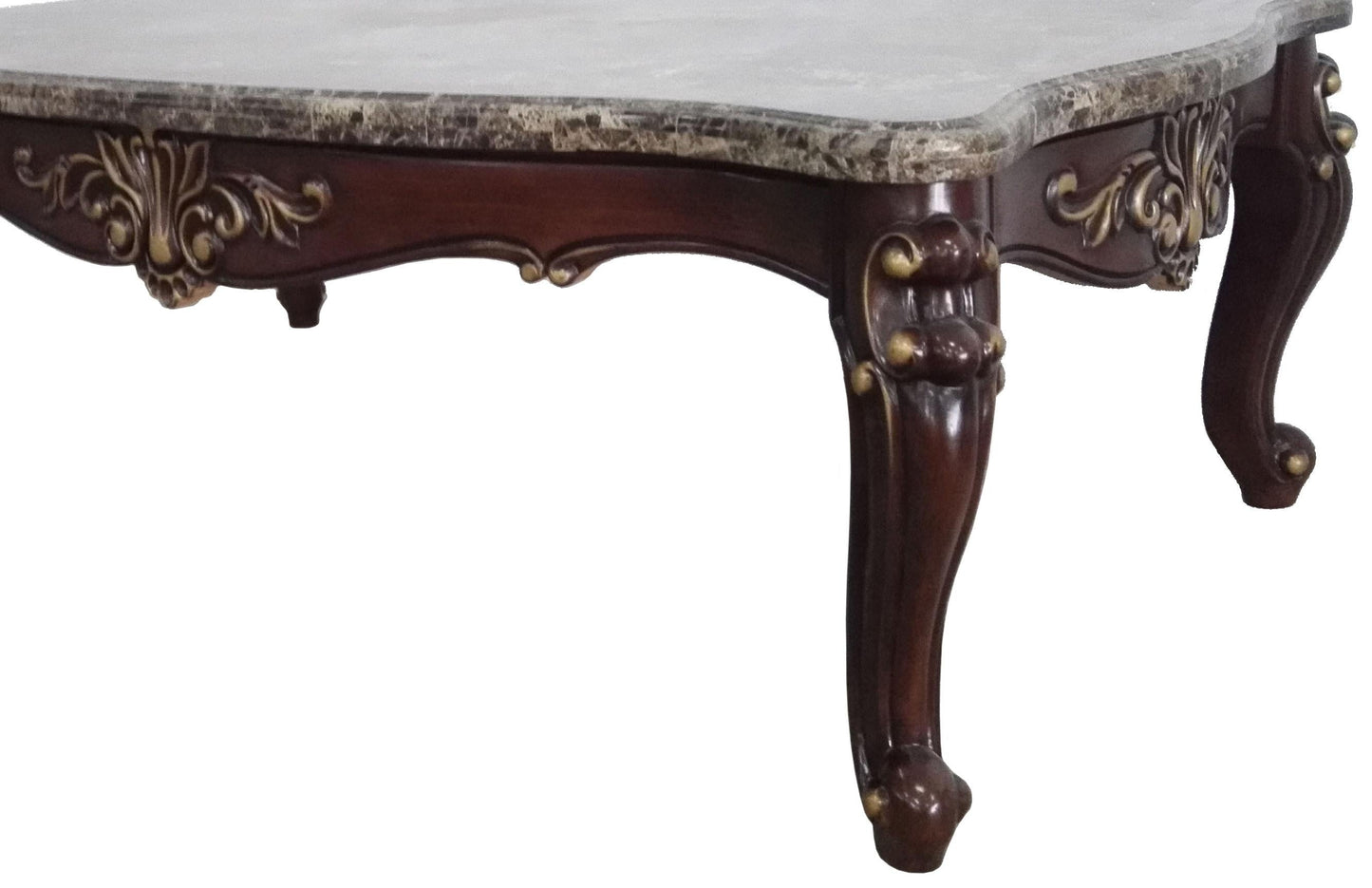 Jade Traditional Style Coffee Table in Cherry finish Wood - ATL FURNITURE