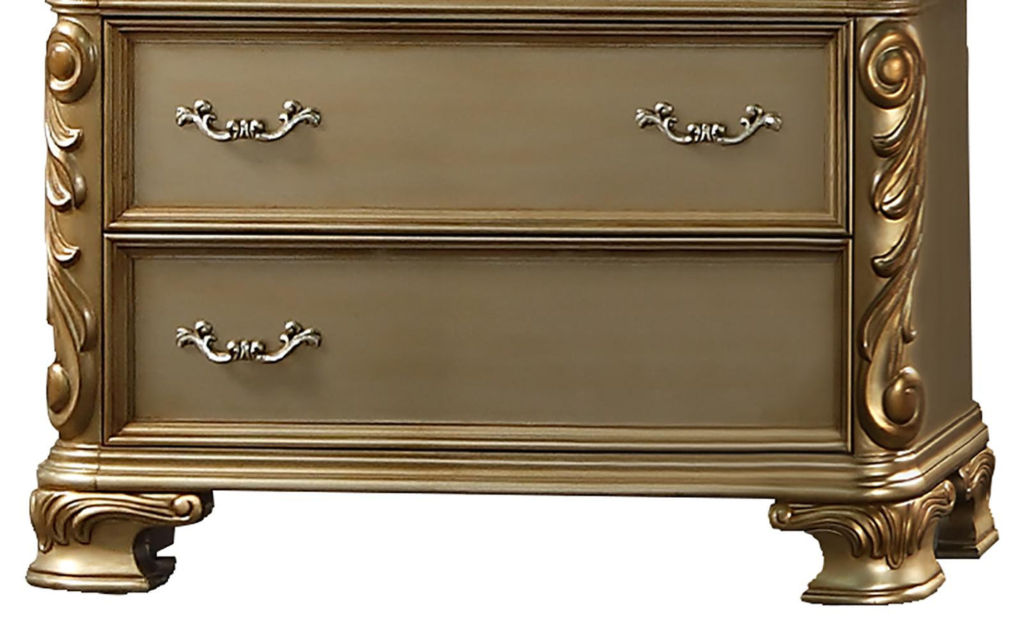 Miranda Transitional Style Chest in Gold finish Wood - ATL FURNITURE