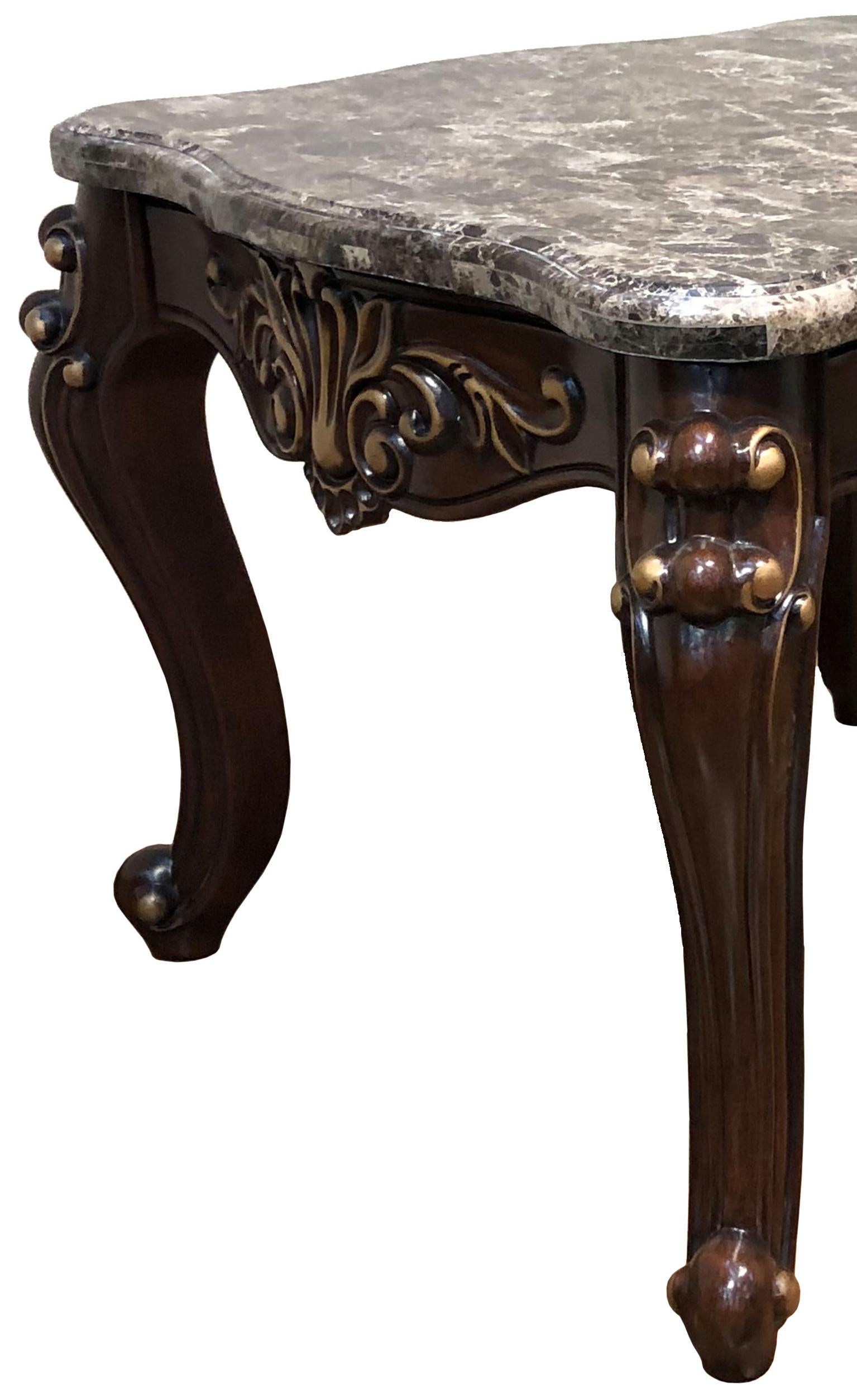 Jade Traditional Style End Table in Cherry finish Wood - ATL FURNITURE