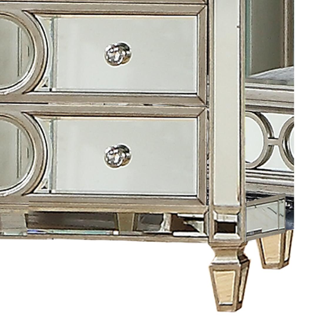 Brooklyn Contemporary Style Chest in Silver finish Wood - ATL FURNITURE