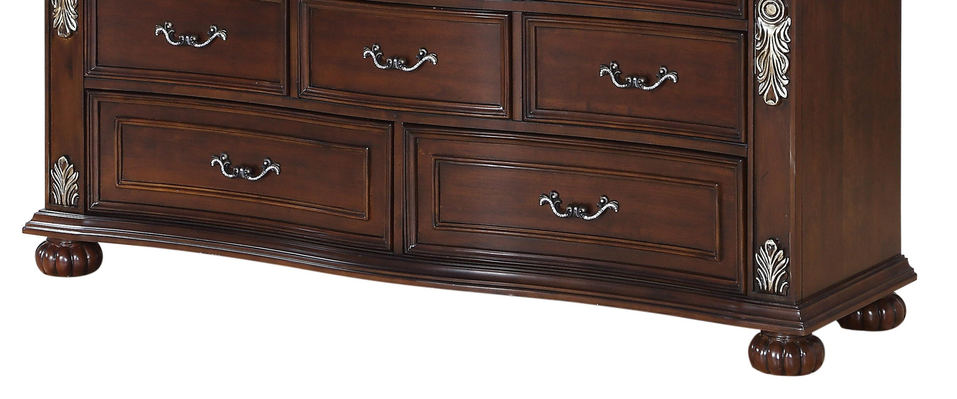 Rosanna Traditional Style Dresser in Cherry finish Wood - ATL FURNITURE