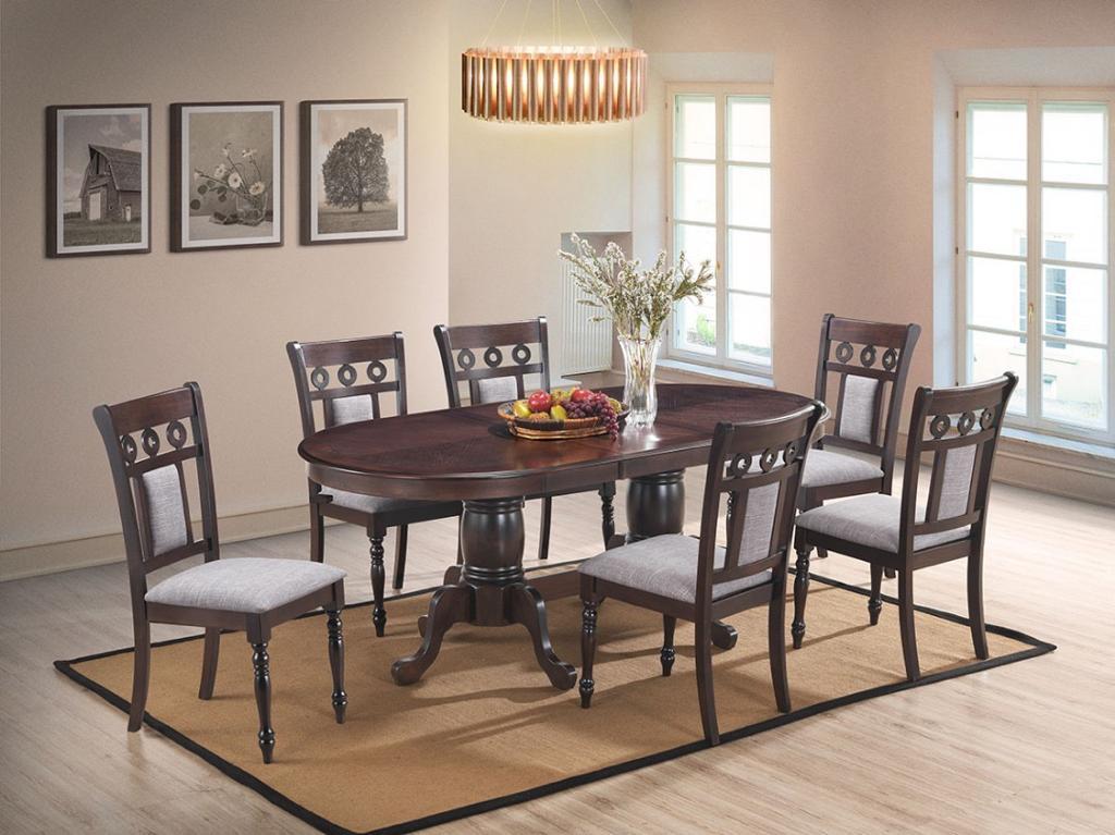 Lakewood Traditional Style Dining Chair in Espresso finish Wood - ATL FURNITURE