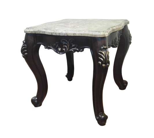 Aroma Traditional Style End Table in Cherry finish Wood - ATL FURNITURE