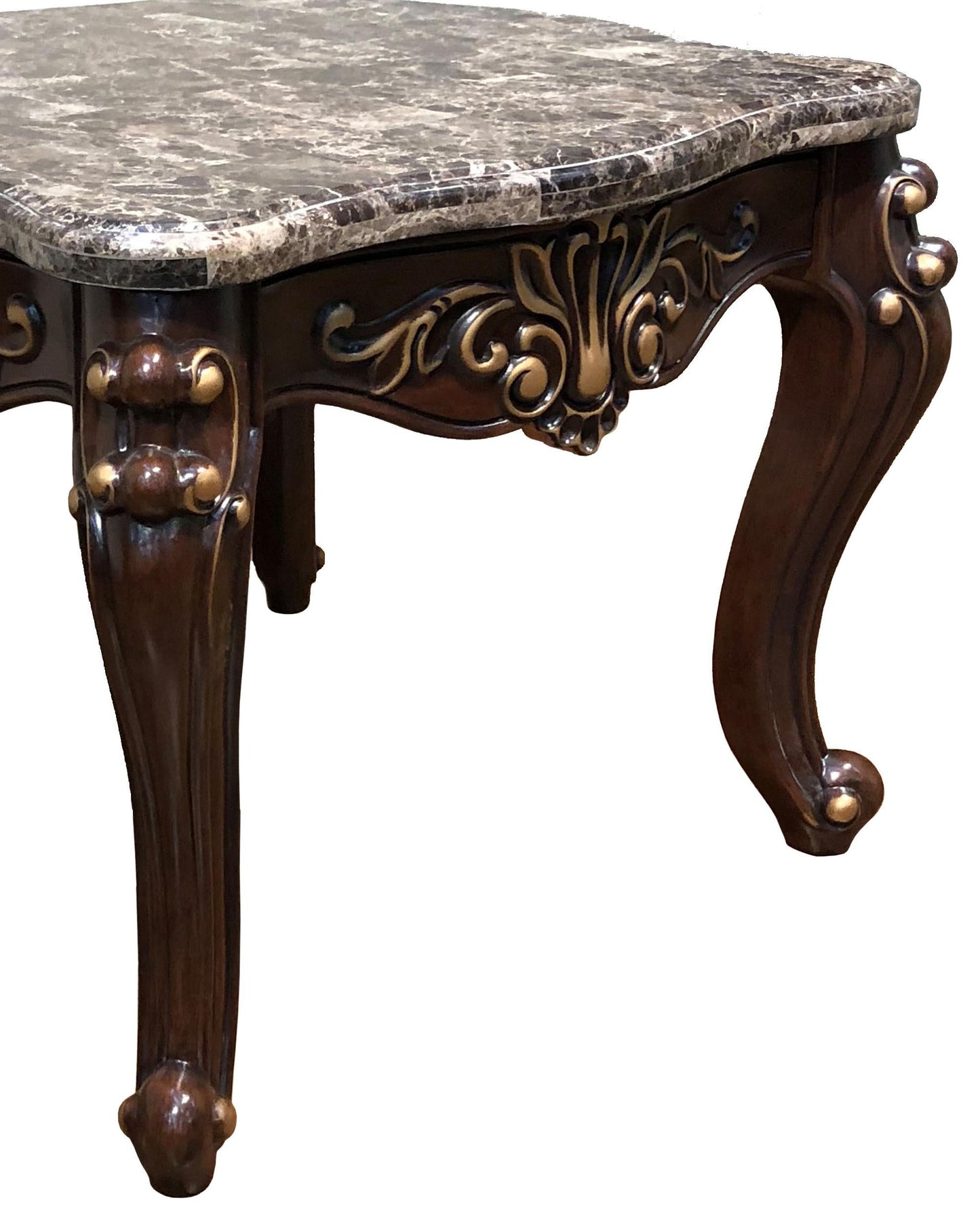 Jade Traditional Style End Table in Cherry finish Wood - ATL FURNITURE