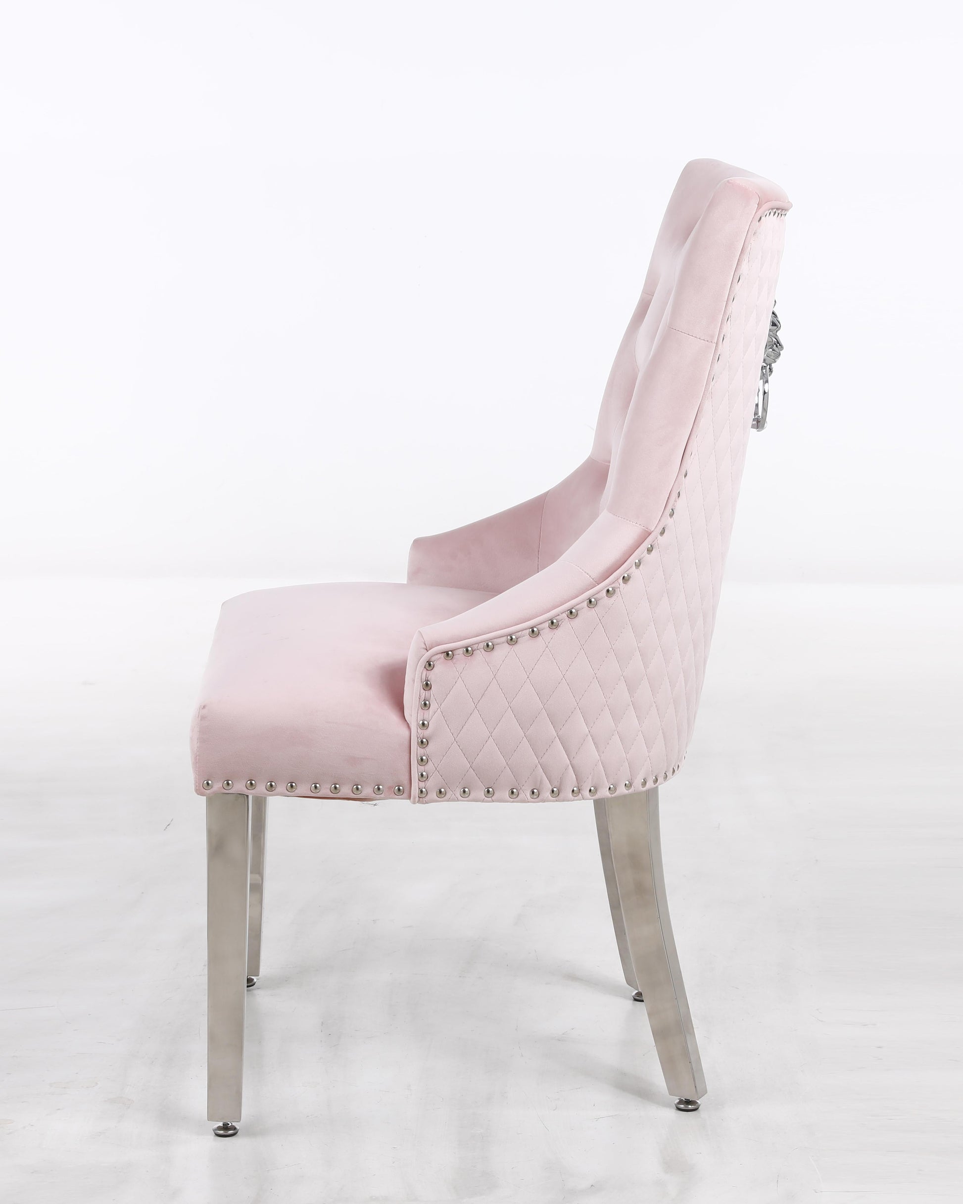 Leo Transitional Style Pink Accent Chair - ATL FURNITURE